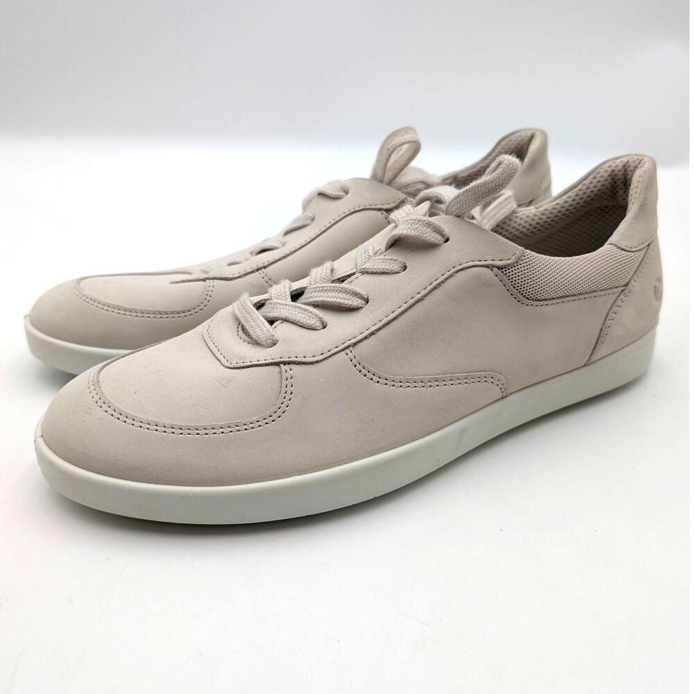 ECCO Leisure W Limestone Sneaker Shoes Lace-Up Women's Beige Size US9-9.5 EU40